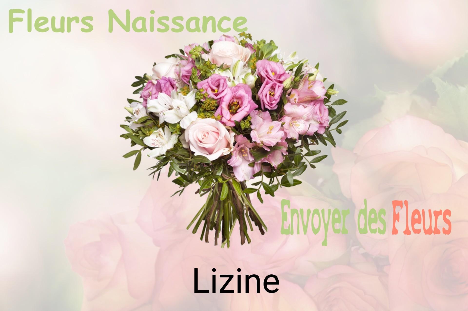 Bouquet de fleurs de naissance livré à Lizine